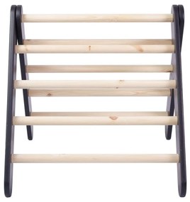 Черен пиклер триъгълник от масивен бор 60x60x60 cm Montessori – Meowbaby