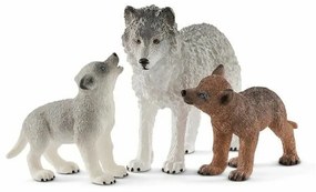 Комплект Диви Животни Schleich   Вълк Пластмаса