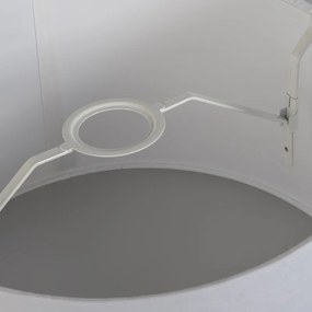 Ленен абажур сив кръгъл конусовиден 35/30/18