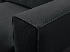 Черен сгъваем/с място за съхранение диван 265 cm Ezechiel – Bobochic Paris