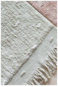 Светлозелен ръчно изработен памучен килим подходящ за пране 140x200 cm Woods Symphony Olive – Lorena Canals