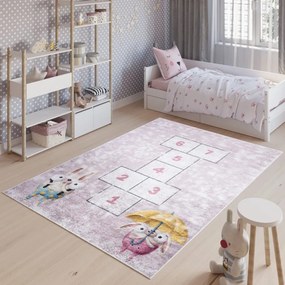 Детски килим с мотив на животни и игри детска стая Ширина: 160 см | Дължина: 220 см