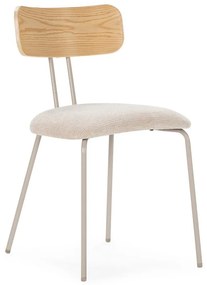 Бежов/в естествен цвят тапициран трапезен стол Olimpia – MOME