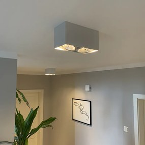 Дизайнерски прожектор бял правоъгълен 2-светлина - Box