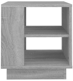 Маса за кафе, сив сонома, 40x40x43 см, инженерно дърво