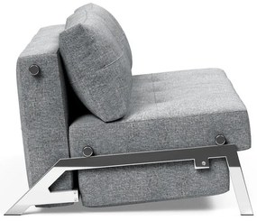 Сив разтегателен диван Chrome Twist Granite, 100 x 167 cm Cubed - Innovation