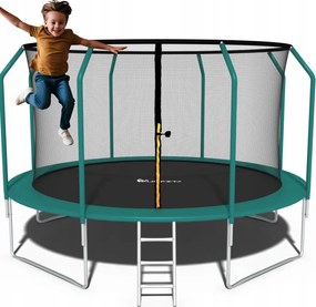 Градински батут Premium за деца със закрита мрежа 13FT - Ø 404 cm