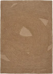 Ръчно изработен вълнен килим в тъмно естествен цвят 160x230 cm Pune – House Nordic