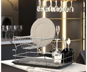 СУШИЛНИК ЗА СЪДОВЕ TEKNO TEL KB-009BP , 2нива