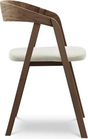 Кремав трапезен стол от масивна дървесина Erika – Makamii