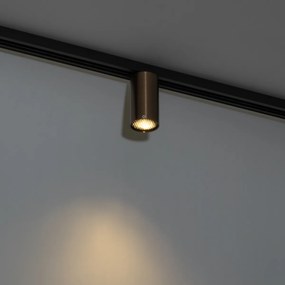 Модерен прожектор тъмно бронз за 1-фазна релсова система за осветление GU10 50mm - Iconic Ruby Honey