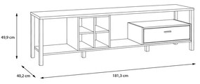 ТВ ШКАФ ХАЙ РОК 181,3/40,2/49,9 СМ
