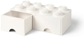 Бяла кутия за съхранение с две чекмеджета в цвят слонова кост - LEGO®