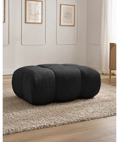 Черна шенилова табуретка Ivane – Bobochic Paris