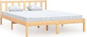 810082 vidaXL Рамка за легло, бор масив, 140х200 см