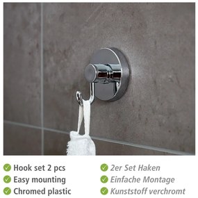 Сив самозалепващ се комплект аксесоари за баня Milazzo – Wenko