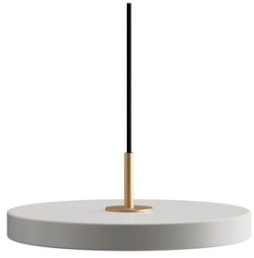 Светлосиво метално LED затъмняващо се висящо осветително тяло с метален абажур ø 31 cm Asteria Plus – UMAGE