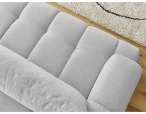 Светлосив сгъваем/с място за съхранение диван 251 cm Fuji – Bobochic Paris