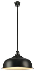 Черна висяща лампа с метален абажур 50x50 cm Port - Markslöjd