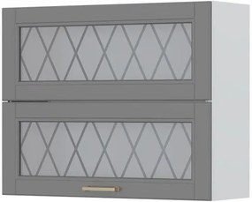 Висящ шкаф Tahoma V7-90-2KSP with Витрина-Graphite