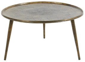 Метална кръгла масичка за кафе бронзова ø 67,5 cm Babina – Light &amp; Living