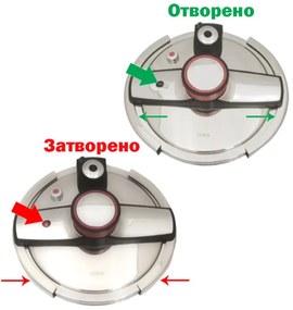 Тенджера под налягане ZEPHYR ZP 1311 G7S, 7 литра, 22х20 см, Съд за готвене на пара, Индукция, Инокс