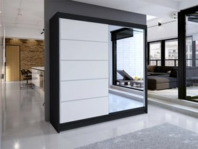 Гардероб Talin III плъзгащи се-Mavro-Lefko