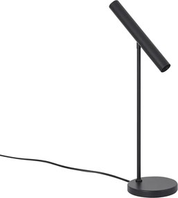 Модерна настолна лампа черна с LED и димер с докосване - Neva