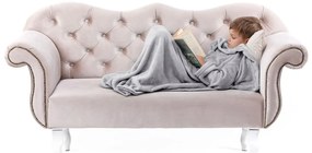 Сиво детско одеяло с ръкави Lazykids Lazy Kids - DecoKing