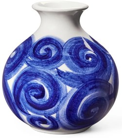 Синя ръчно рисувана каменна ваза Tulle - Kähler Design