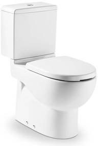 Тоалетна чиния за моноблок, Roca, A34224H000, двойно оттичане, 38.5x75x83см