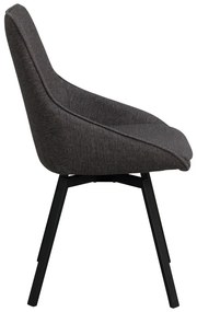 Сив въртящ се стол Alison - Rowico