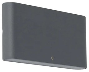 Външна стенна лампа тъмно сива 17,5 см с LED IP65 - Batt
