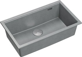 гранитна мивка Logan 110 Grey Metallic