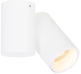 Дизайнерски таванен прожектор бял регулируем GU10 50mm - Michael