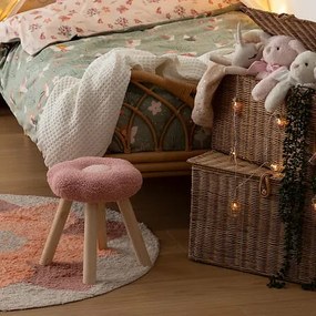 Детска табуретка atmosphera Flower, Букле, Розов