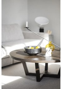 Тъмнокафява кръгла масичка за кафе от декор от дъб ø 110 cm Boxford – Rowico