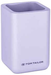 Лилава чаша за четки за зъби от полиресин Tom Tailor T-Rounded – Wenko