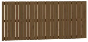 824881 vidaXL Стенна табла за спалня, меденокафява, 204x3x90 см, бор масив