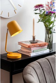 Метална настолна лампа в цвят жълта охра (височина 38,5 cm) Encantar – Leitmotiv