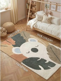Кремав памучен детски килим подходящ за пране/ръчно изработен 140x200 cm Snuggle Rio – Hanse Home