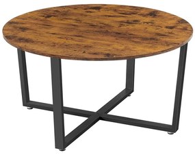 Холна маса ELDUR кафява/черна