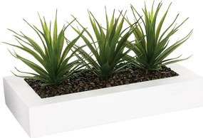 Изкуствено растение atmosphera Алое вера,35 см, Бял