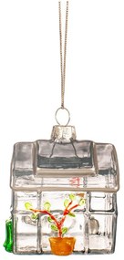 Стъклена ръчно изработена коледна украса 6 cm Greenhouse – Sass &amp; Belle