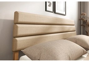 Двойно легло 180x200 cm от масивен дъб в естествен цвят Twig – The Beds