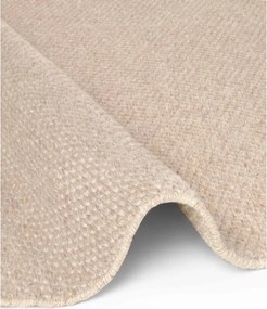 Бежов ръчно изработен вълнен кръгъл килим ø 160 cm Lyon Beans – Elle Decoration