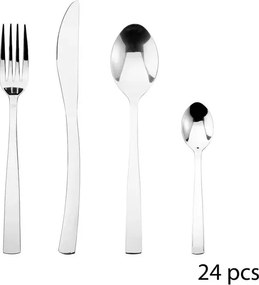 Комплект прибори Secret de Gourmet Olympe, Инокс, 24 части