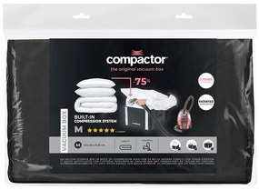 Черна кутия за съхранение на дрехи XXL 3D Medium, 125 л Black Edition - Compactor