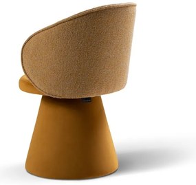 Кадифено кресло в цвят горчица Inez – Micadoni