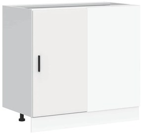854289 vidaXL мивка база кабинет Lyon бял инженерна дървесина